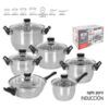 BATERIA DE COCINA 6 PIEZAS INDUCCION GENOVA QUTTIN