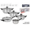 BATERIA DE COCINA 8 PIEZAS INDUCCION GENOVA QUTTIN