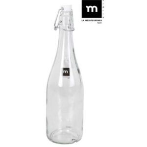 BOTELLA VIDRIO CON TAPON HERMETICO 75CL LA MEDITERRANEA