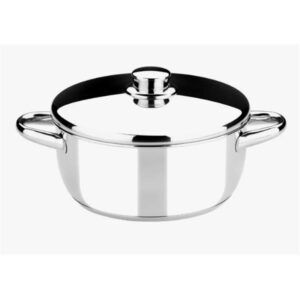 CACEROLA ACERO INOXIDABLE 22CM 3 LITROS OPTIMA CON TAPA ACERO MONIX