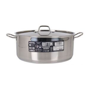CACEROLA CON TAPA ACERO APTA PARA INDUCCION 12.5L QUTTIN