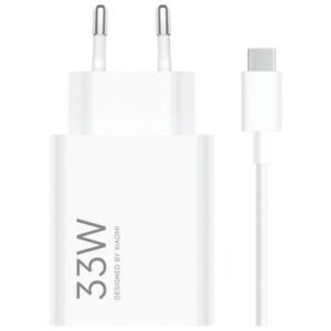 CARGADOR DE PARED XIAOMI 33W CABLE USB-A + USB-C