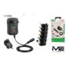 CARGADOR UNIVERSAL PARA DISPOSITIVOS ELECTRONICOS 3-12V 12W M2