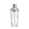 COCTELERA VIDRIO 650ML CON TAPA DE ACERO MY BAR