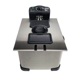 FREIDORA 5 LITROS INOX 2000W DESMONTABLE CON VENTANA MUVIP