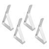 PACK 4 PINZAS SUJETAMANTELES ACERO 7.5X1.2X4.5CM