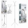 PERCHERO DE PIE METALICO BLANCO 45X38X173
