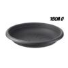 PLATO PARA MACETA 18CM ANTRACITA ARTPLAST