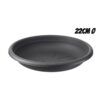 PLATO PARA MACETA 22CM ANTRACITA ARTPLAST