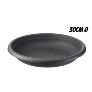 PLATO PARA MACETA 30CM ANTRACITA ARTPLAST