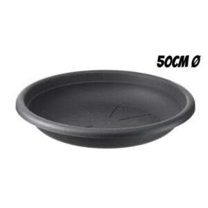 PLATO PARA MACETA 50CM ANTRACITA ARTPLAST