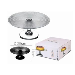 PLATO VIDRIO PARA REPOSTERIA DE 28CM PASABAHCE
