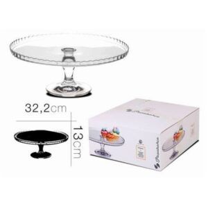 PLATO VIDRIO PARA REPOSTERIA DE 32CM PASABAHCE