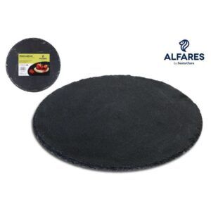 SET 6 PLATOS PIZARRA 25CM ALFARES