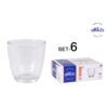 SET 6 VASOS CORTADO TRANSPARENTE 90CC DURALEX GIGOGNE
