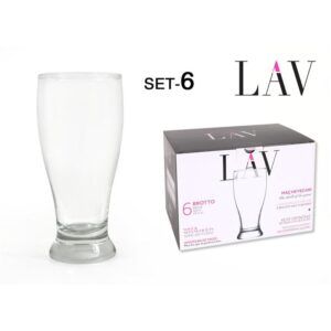 SET 6 VASOS DE CERVERZA 565 BROTT LAV
