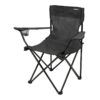 SILLA PLEGABLE DE CAMPING CON POSAVASOS GRIS OSCURO SUNGARDEN