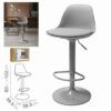 TABURETE BAR C/ RESPALDO GRIS 38.5X39.5X83CM