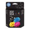 CART. INK-JET HP (Nº302-304) Deskjet 3764 NEGRO+TRICOLOR