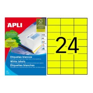 ETIQUETAS COLOR 70x37 Ink/Lase/Cop Perman. 100H 2400u. AMARI