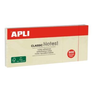 NOTAS ADHESIVAS Q-Office 38x51mm 3u. x100=300 Amarillas
