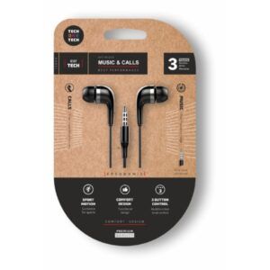 AURICULARES TechOne SOFT EAR Tech INTRAURALES NEGROS
