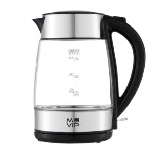 HERVIDOR DE AGUA CRISTAL INOX 1.7 LITROS 2200W MUVIP