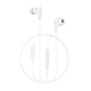 AURICULAR CON MICROFONO CON PUERTO LIGHTNING EP85 BLANCO XO