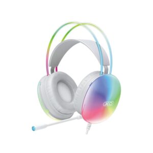 AURICULARES GAMING DIADEMA CON CABLE BLANCO GE11 XO