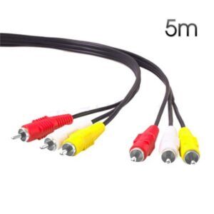 CABLE AV RCA AUDIO - VIDEO 5 METROS CROMAD