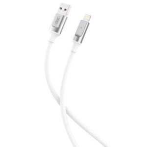 CABLE NB251 CARGA RAPIDA USB - LIGHTNING | 6A | 1 METRO | BLANCO XO