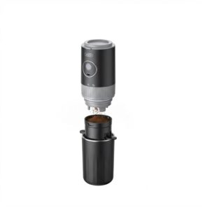 CAFETERA PORTATIL CON MOLINILLO Y TERMO NEGRA KR1 XO
