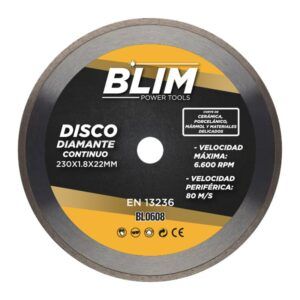 DISCO DIAMANTE CONTINUO 230X1.8X22MM BLIM