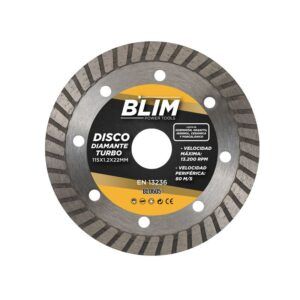 DISCO DIAMANTE TURBO 115X1.2X22MM BLIM
