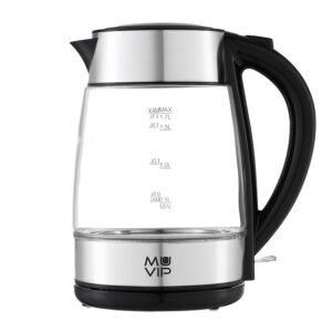 HERVIDOR DE AGUA CRISTAL INOX 1.7 LITROS 2200W MUVIP