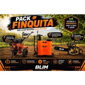PACK FINCA MOTOCULTOR + MOTOSIERRA + SULFATADORA BLIM