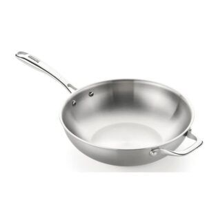 WOK ACERO INOXIDABLE 28CM PLANET INOX TRIPLY MONIX