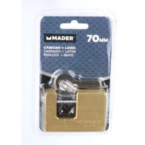 CANDADO LATON, 70 MM MADER