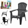 SILLA DE JARDIN PLASTICA DOLOMITI 75X86X86 ANTRACITA