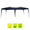 CARPA PLEGABLE ACERO 3X6 METROS AZUL OSCURO SUNGARDEN