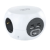 BASE MULTIPLE 3 TOMAS + 4 USB NANOCABLE