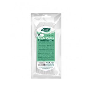 PACK 25 TENEDORES PLASTICOS REUTILIZABLES BLANCOS ALGON