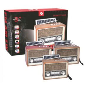 RADIO SOLAR - ALTAVOZ BT | USB | TF | FM | AM | SW | LUZ EMERGENCIA GENX