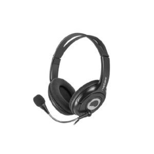 AURICULAR + MICROFONO Natec Bear 2 DIADEMA MiniJack 3,5 Negr
