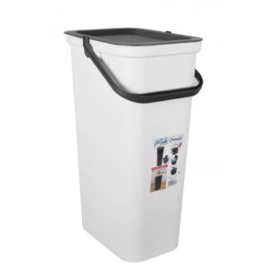 PAPELERA CON ASA 38 LITROS BLANCA MODA TONTARELLI