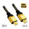 CABLE HDMI 5 METROS V2.0 4K CROMAD