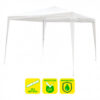 CARPA ACERO RAFIA 3X3 METROS BLANCA DESMONTABLE SUNGARDEN