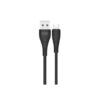 CABLE NB146 CARGA RAPIDA SILICONA USB - MICRO USB | 2.4A | 1 MTR | NEGRO XO
