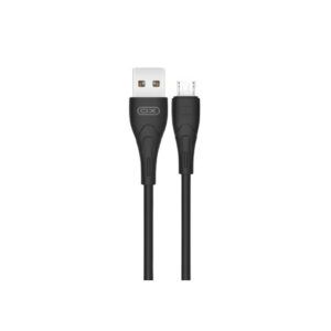 CABLE NB146 CARGA RAPIDA SILICONA USB - MICRO USB | 2.4A | 1 MTR | NEGRO XO