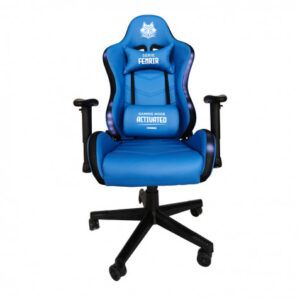 SILLA GAMING RGB SERIE FENRIR AZUL CROMAD